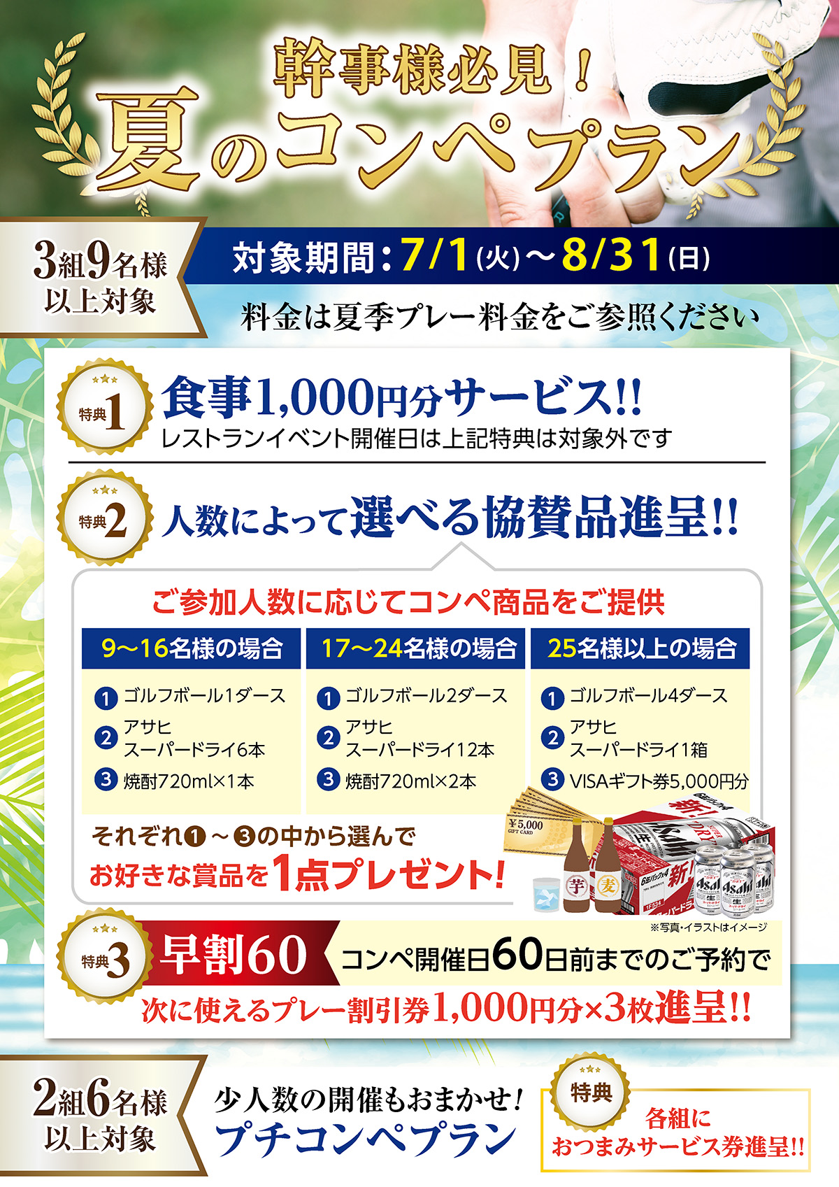 夏のコンペプラン